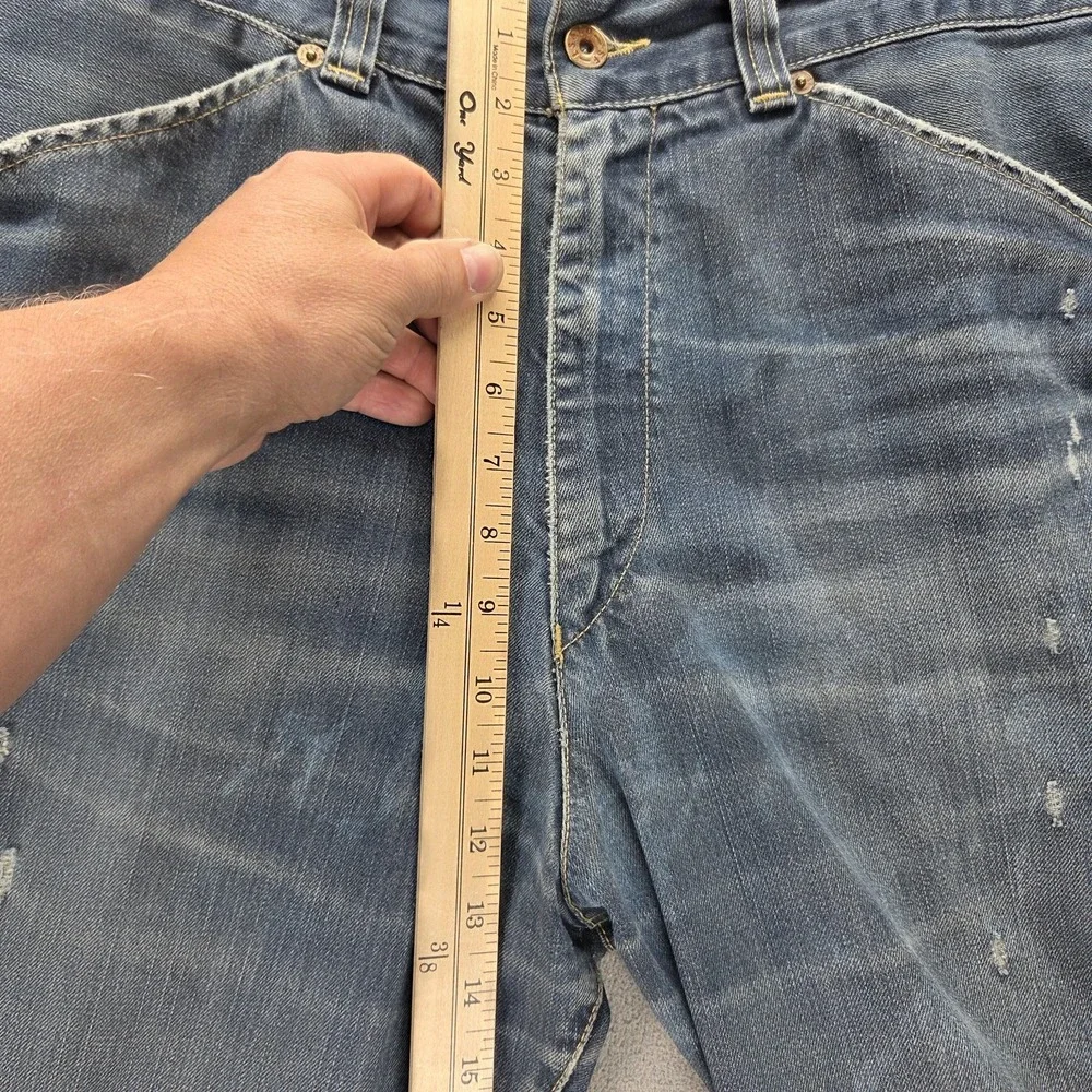 Vintage Levis Engineered Jeans Mens Blue Twisted Baggy Wide Leg Y2K Fits 32x28